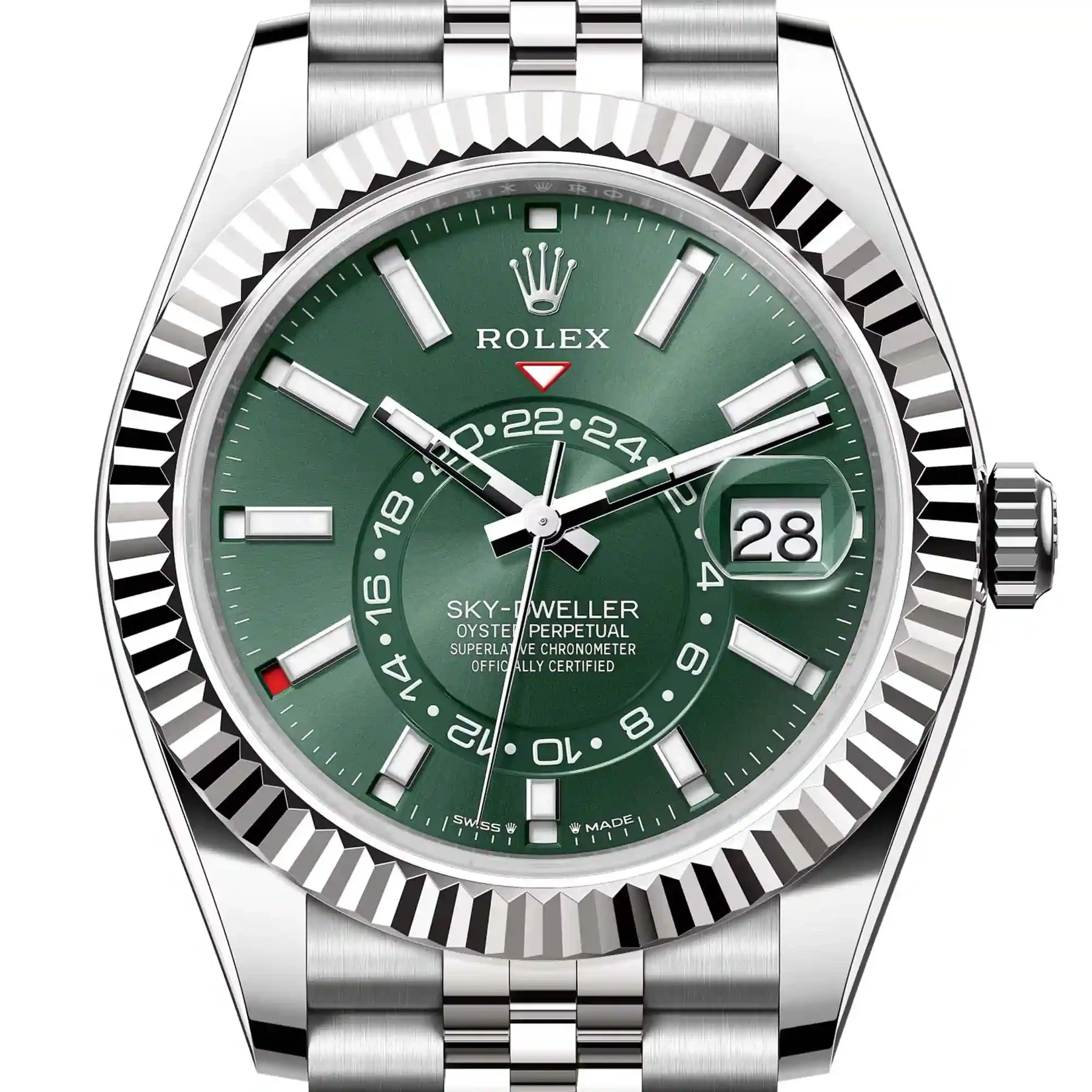 rolex-sky-dweller-stainless-steel-green-dial-jubilee-336934 rolex-sky-dweller-stainless-steel-green-dial-jubilee-336934